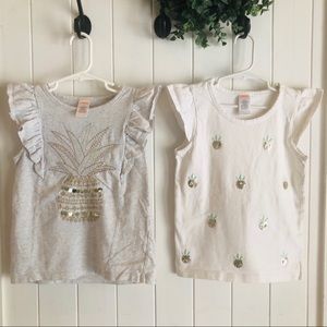 Gymboree Bundle of Two Cap-Sleeve Tops